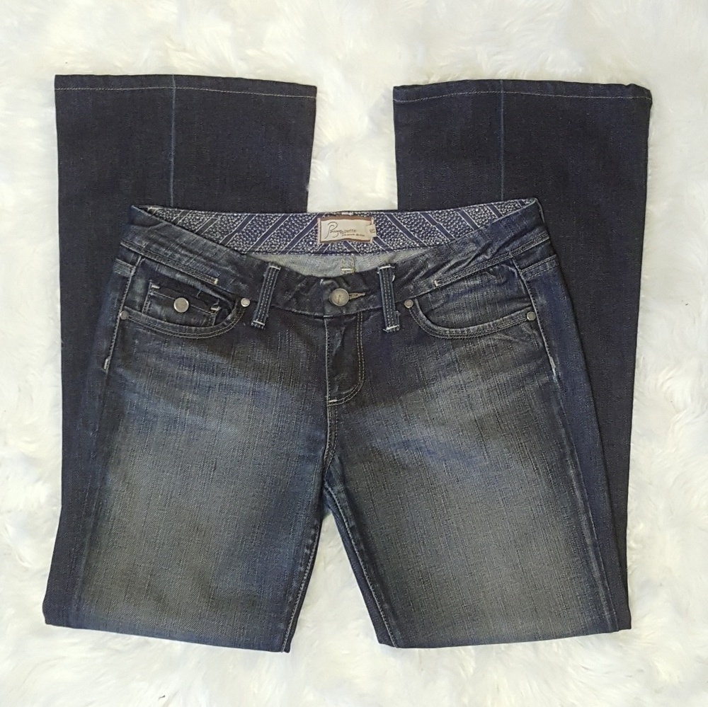 Paige Petite 'Pico' Flap Pocket Jeans